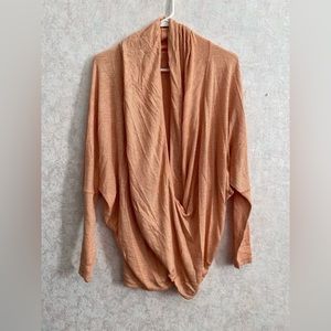 We the Free women's extra small orange v neck sweater